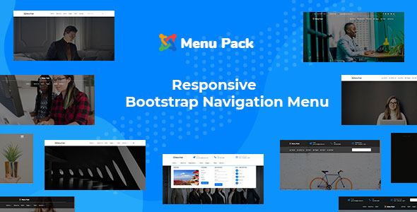 Menu-pack Responsive Bootstrap Navigation Menu