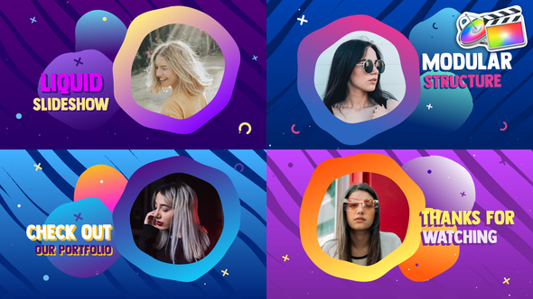 Colorful Liquid Slideshow | FCPX alt