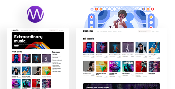 MUSICO - Premium Music Download System with Website