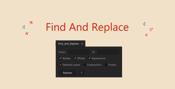 Find And Replace Script