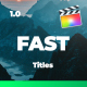 Fast and Stylish Titles For FCPX - VideoHive Item for Sale