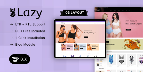 Lazy - Lingerie Store3.x Responsive Theme