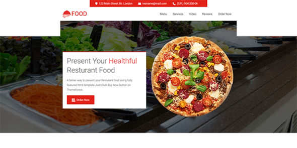 Food - resturant and food landing page