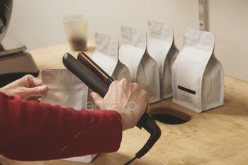 ulk packages contain product in small business for retail delivery and sale
Artisan manufacturing process