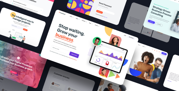 Fastland – Landing Page Template for SaaS, Startup & Agency