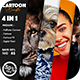 4 in 1 Cartoon Bundle Photoshop Actions - GraphicRiver Item for Sale