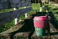 Sustainable bamboo coffee cup in the park - PhotoDune Item for Sale
