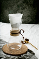 Preparing filtered coffee with dripper - PhotoDune Item for Sale