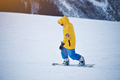 Snowboarding in mountains ski resort - PhotoDune Item for Sale