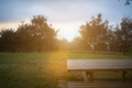 Picnic table at sunset - PhotoDune Item for Sale
