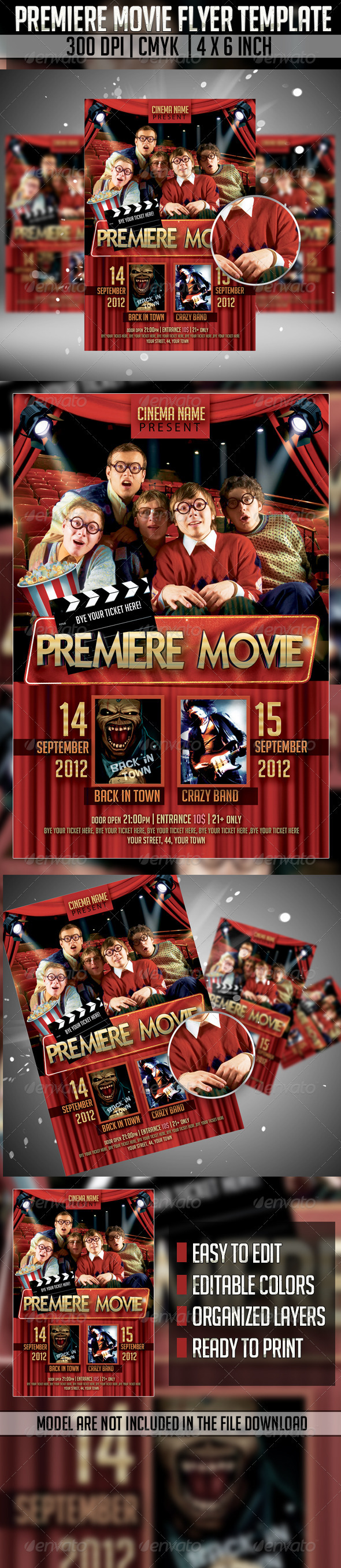 Premiere Movie Flyer Template