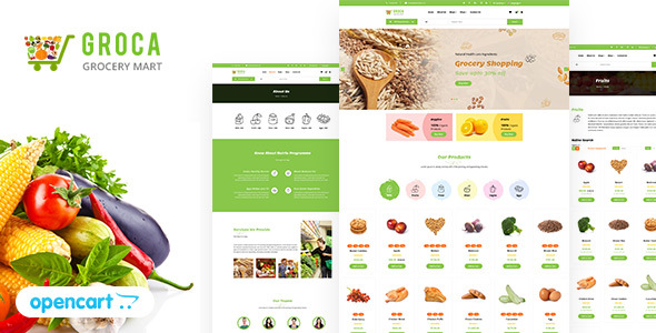 Groca - Responsive Grocery Store OpenCart Theme