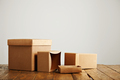 Mockups of blank brown corrugated cardboard boxes - PhotoDune Item for Sale