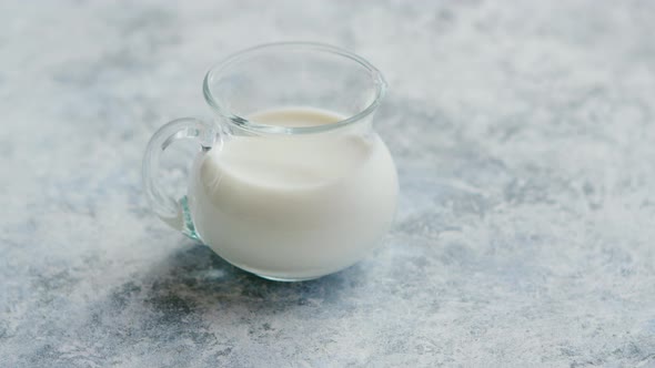 Small Cream Pitcher with Milk