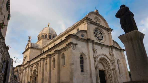 Time Lapse  St James Cathedral Sibenik Croatia