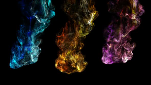 Abstract colorfull background of fluid particles