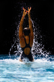 Woman at the swimming pool splattering water - PhotoDune Item for Sale