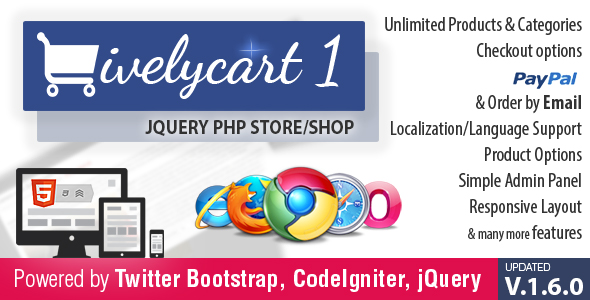 LivelyCart 1 - sklep / sklep JQuery PHP