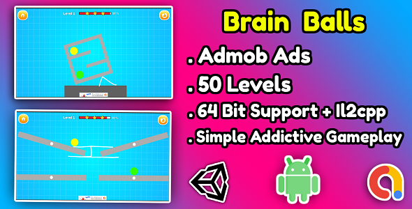 Brain Balls Game Unity Source Code