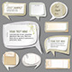 Retro paper bubbles speech - GraphicRiver Item for Sale