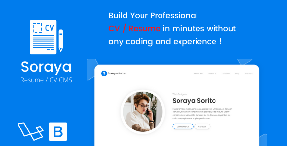 Soraya - Resume / CV CMS