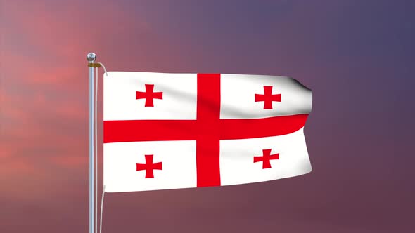 Georgia Flag 4k