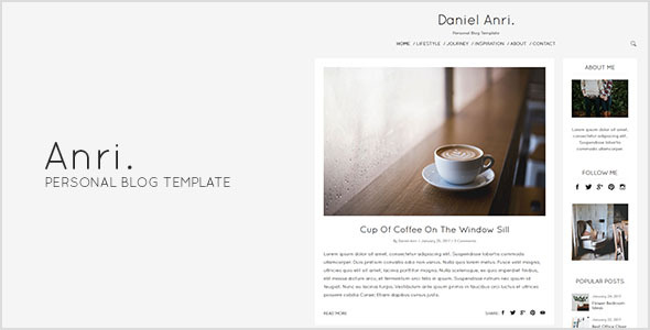 Anri - Personal Blog Template