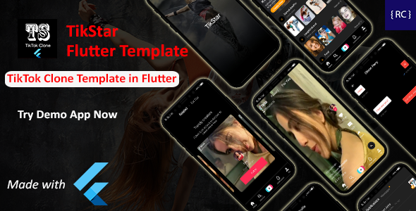 Tiktok Clone App Template In Flutter - Short Video Creating App Template In Flutter 3