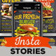 Blackboard Burger Menu Instagram Stories - VideoHive Item for Sale
