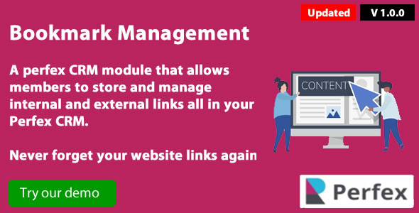 Bookmark links module for Perfex CRM