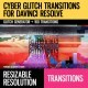Cyber Glitch Transitions for DaVinci Resolve - VideoHive Item for Sale