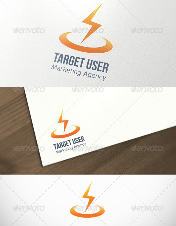 Target User Marketing Agency Logo Template