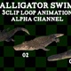 Alligator Swim 3Clip Loop - VideoHive Item for Sale