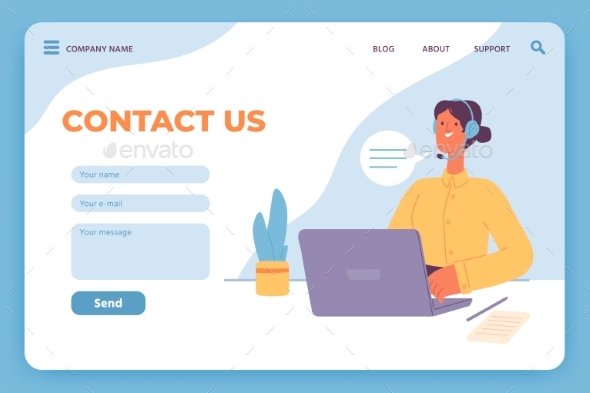 Contact Us Landing Page