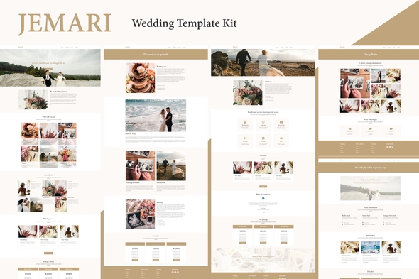 Jemari - Wedding Elementor Template Kit