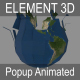Element 3D(Aniamted) - Popup - Earth(Sphere) - 3DOcean Item for Sale