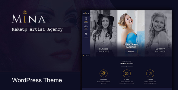 Mina - Salon & Makeup WordPress theme