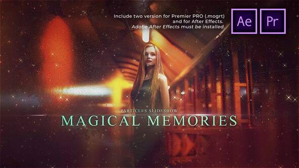 Particles Slideshow Magical Memories