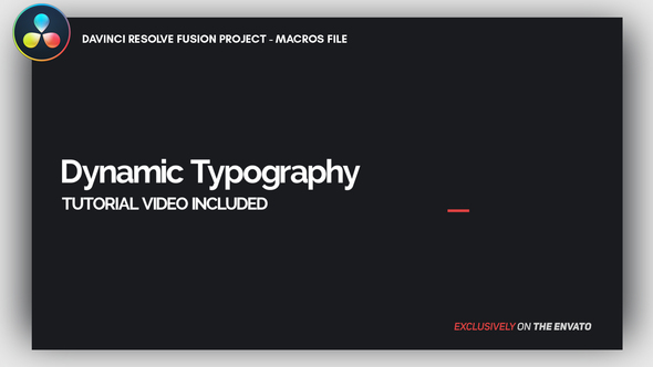 Dynamic Minimalism - Animated Titles for DaVinci Resolve