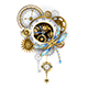 Steampunk Dragonfly with Clock - GraphicRiver Item for Sale