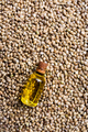 Hemp oil on seeds background - PhotoDune Item for Sale