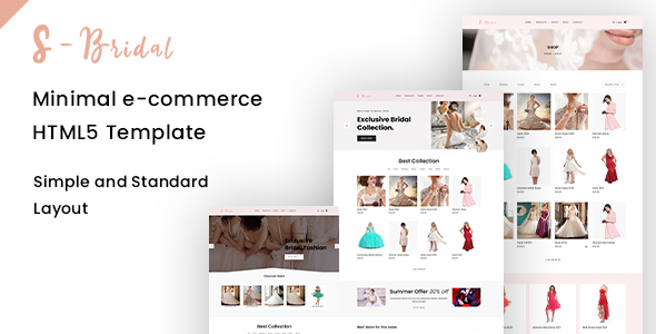 sBridal - Minimal E-commerce Html Template