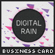 Digital Rain Business Card - GraphicRiver Item for Sale