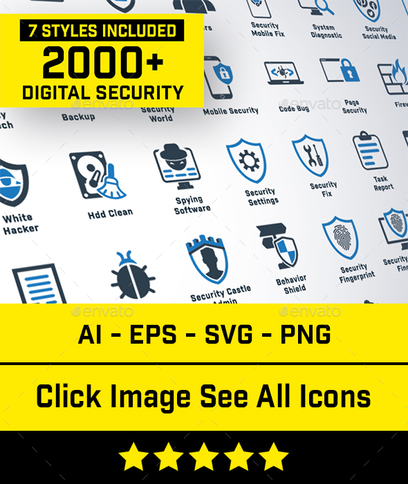 2240 Digital Security Icons