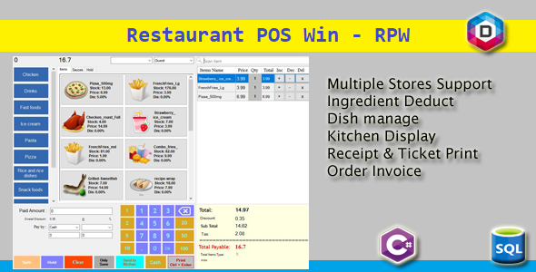 Rest POS Win - Restaurant POS Win - RPW