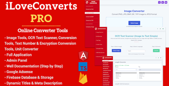 [All In One] Iloveconverts Pro - Online Converter Tools Full Production Ready App With Admin Panel