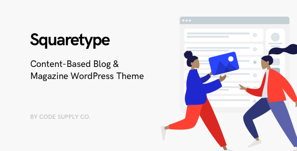 Тема WordPress Squaretype - Modern Blog WordPress Theme