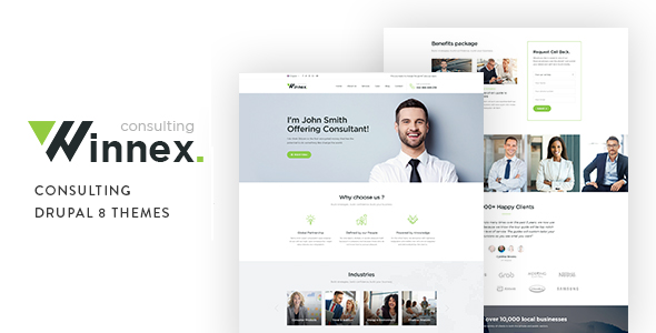 Winnex - Business Drupal 8.7 Theme Consulting