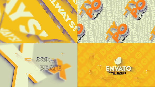 Colorful Typographic Intro