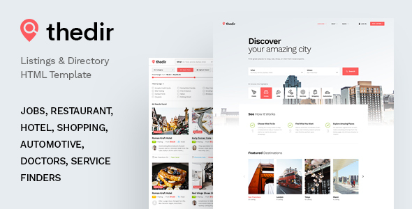 TheDir – Listing & Directory HTML Template